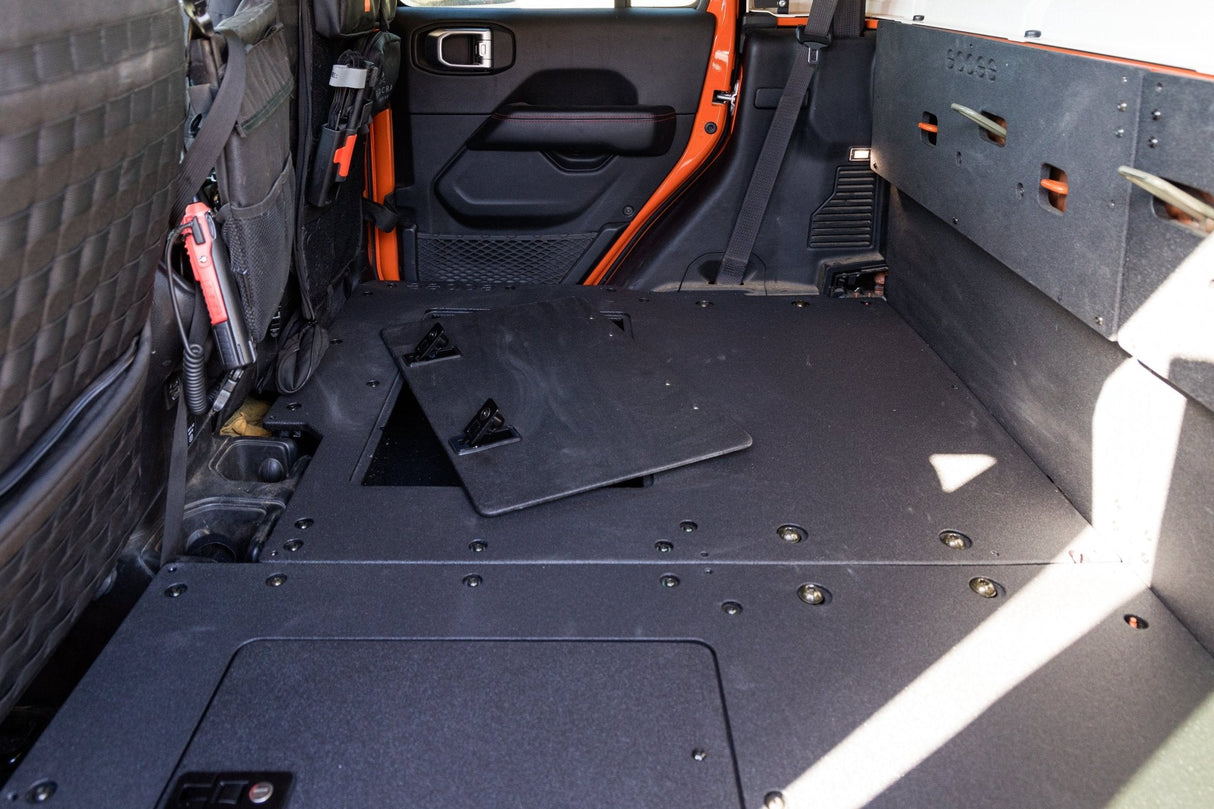 Jeep Gladiator 2019 - Present JT 4 Door - Second Row Seat Delete Plate System - Extended Platform - Xtrusion Overland