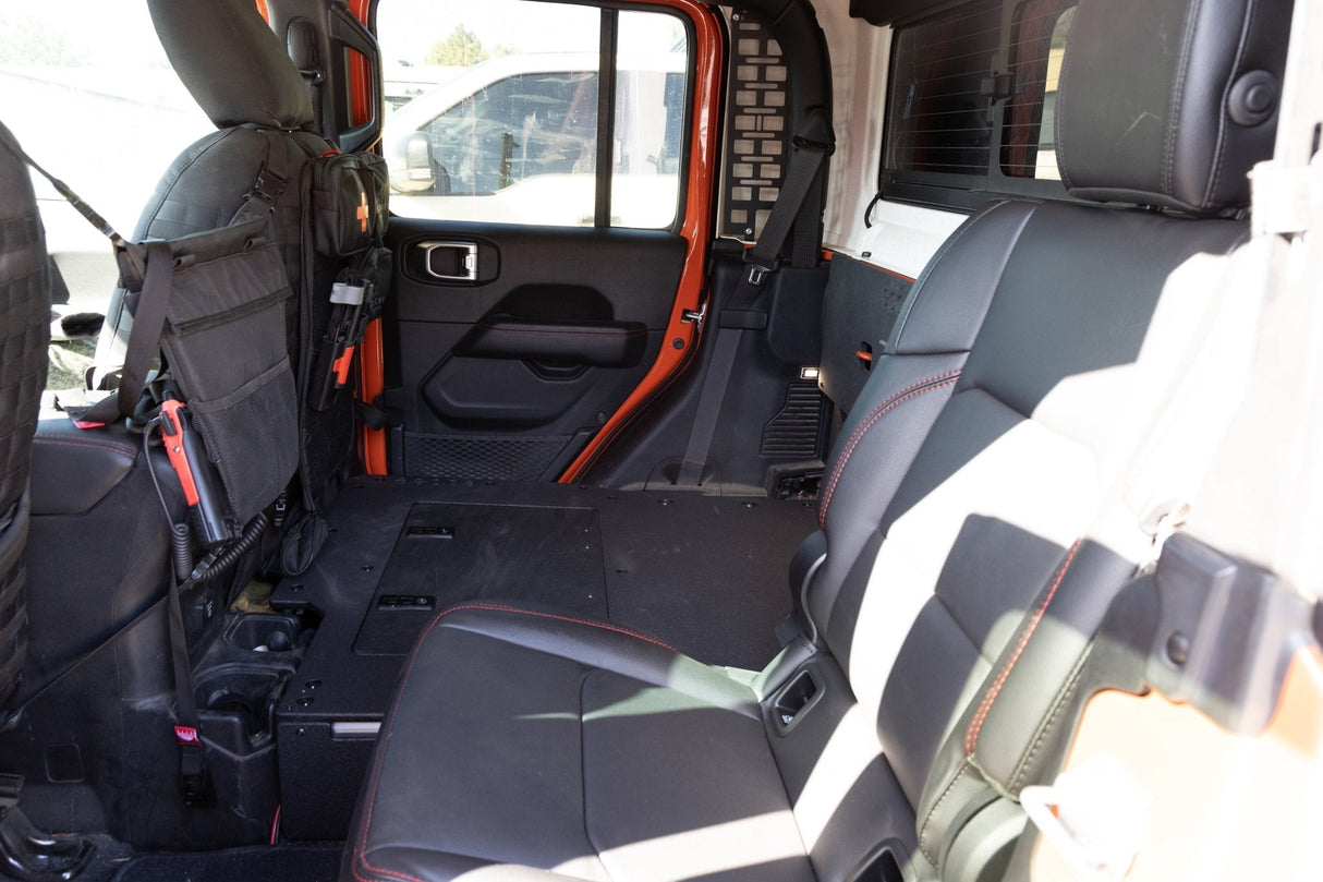 Jeep Gladiator 2019 - Present JT 4 Door - Second Row Seat Delete Plate System - Extended Platform - Xtrusion Overland