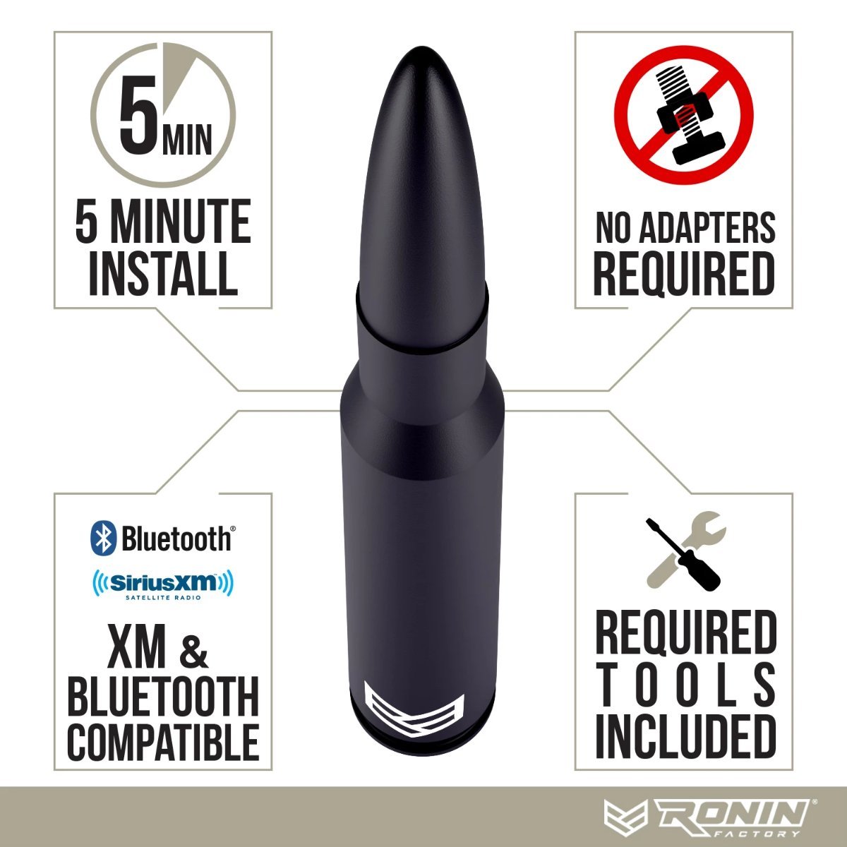 JEEP SMARTLOCK™ BULLET ANTENNA (NEW!) - Xtrusion Overland