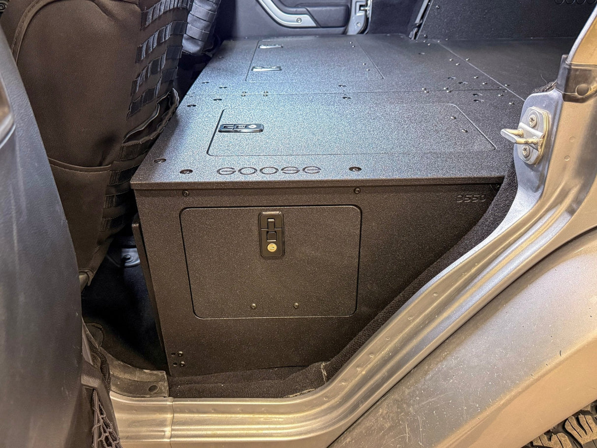 Jeep - Wrangler - 2007-2018 - JKU - 4 Door - Explore Series - Second Row Seat Delete Plate System - Second Row - Module Based - 8" Module - Xtrusion Overland