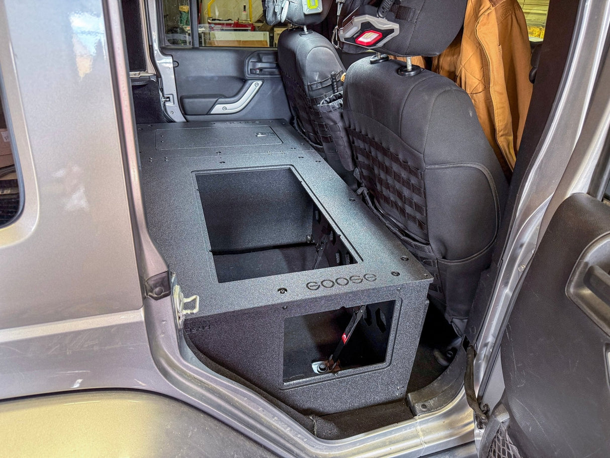 Jeep - Wrangler - 2007-2018 - JKU - 4 Door - Explore Series - Second Row Seat Delete Plate System - Second Row - Module Based - 8" Module - Xtrusion Overland