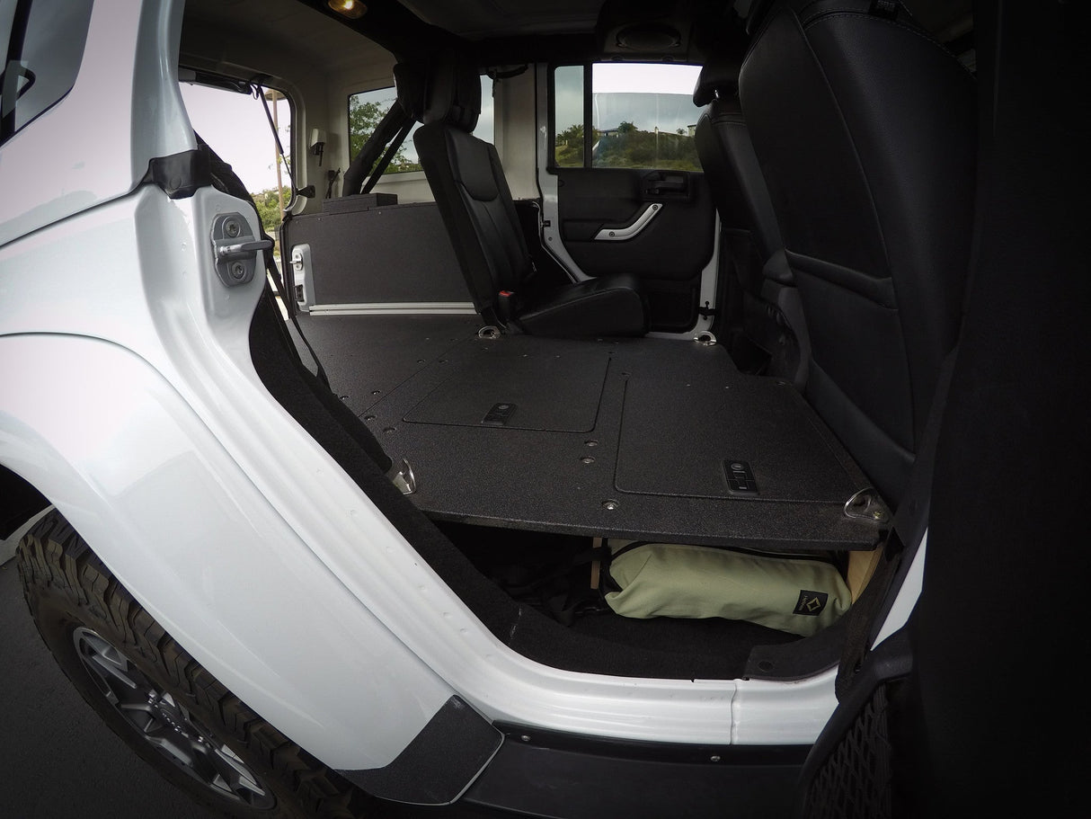 Jeep Wrangler 2007 - 2018 JKU 4 Door - Second Row Seat Delete Plate System - Xtrusion Overland