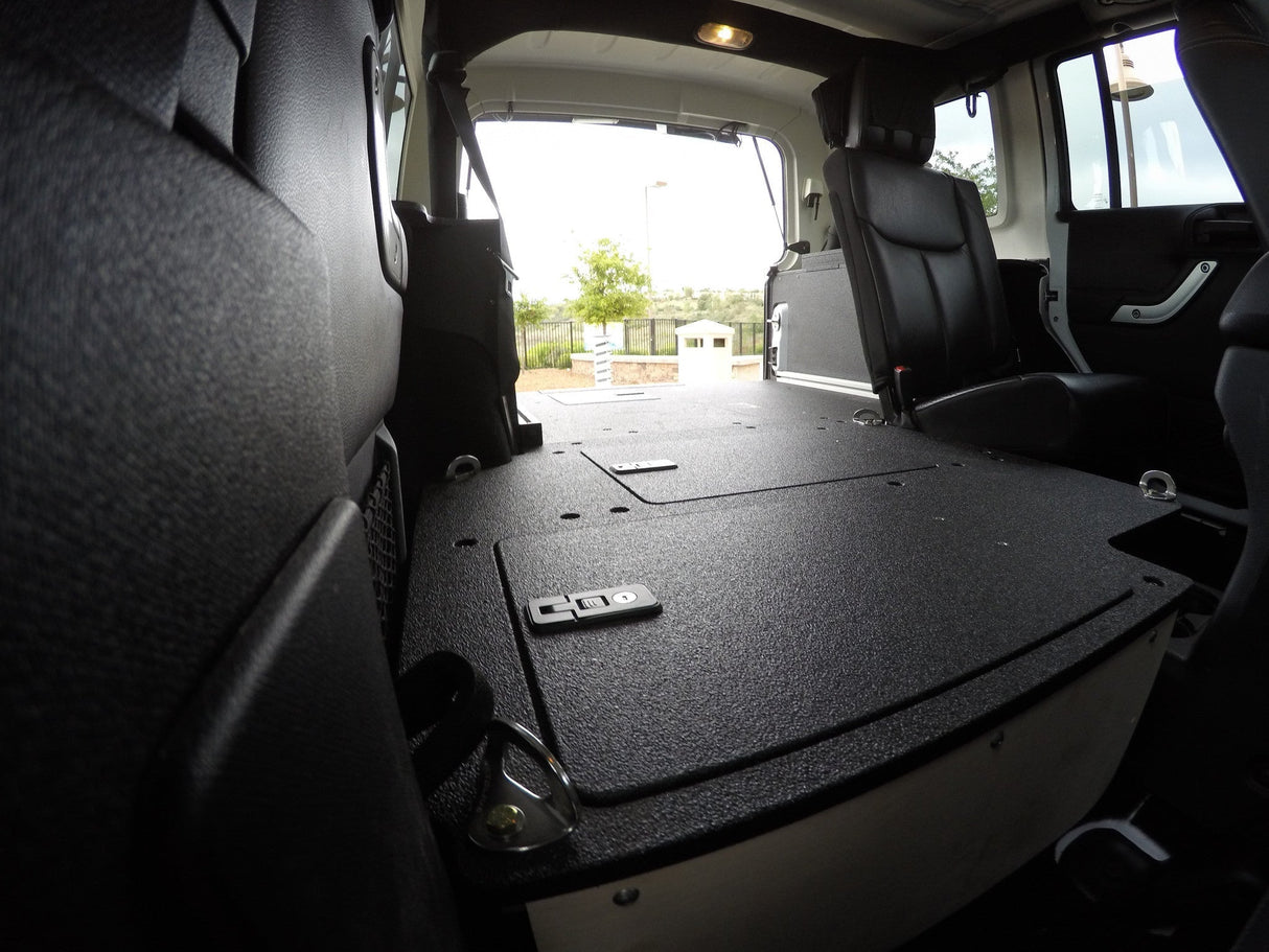 Jeep Wrangler 2007 - 2018 JKU 4 Door - Second Row Seat Delete Plate System - Xtrusion Overland