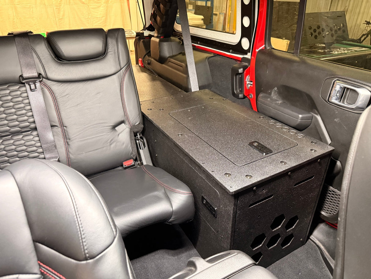Jeep - Wrangler - 2024-Present - JLU - 4 Door - Explore Series - Seat Delete Plate System - Second Row - Module Based - 10" Module - Xtrusion Overland