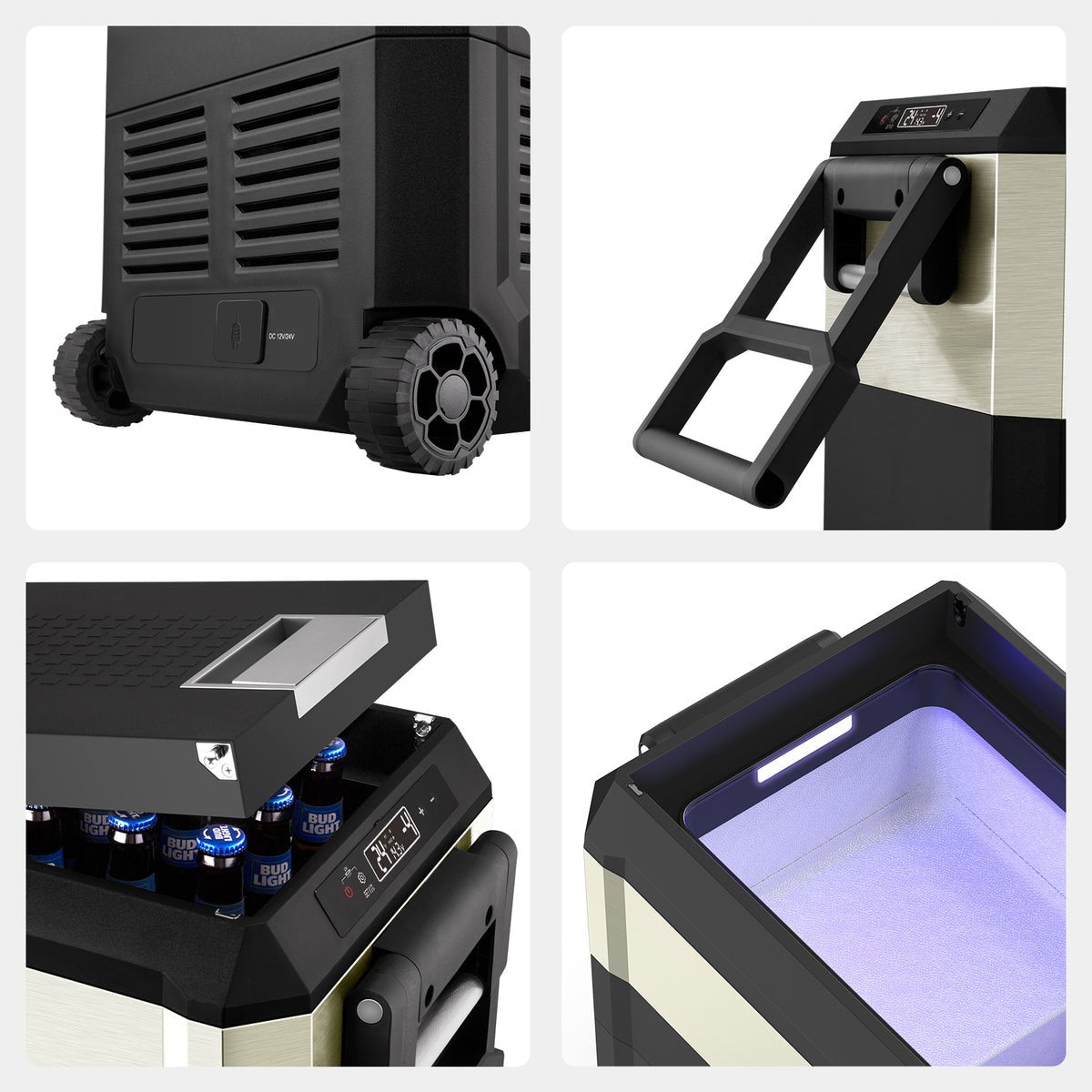 JP40 Pro Dual Zone Wheeled Portable Freezer | ICECO | 40 LT - Xtrusion Overland