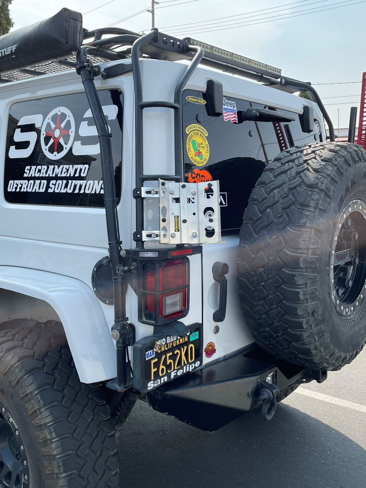 Ladder Cross-Bar Mount for Propane and CO2 Power Tanks - Xtrusion Overland