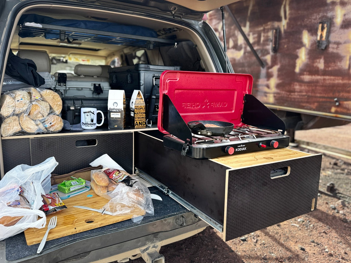 Land Cruiser 100 | Dual Drawer Storage System & Bed Platform | 1998–2007 Toyota - Xtrusion Overland