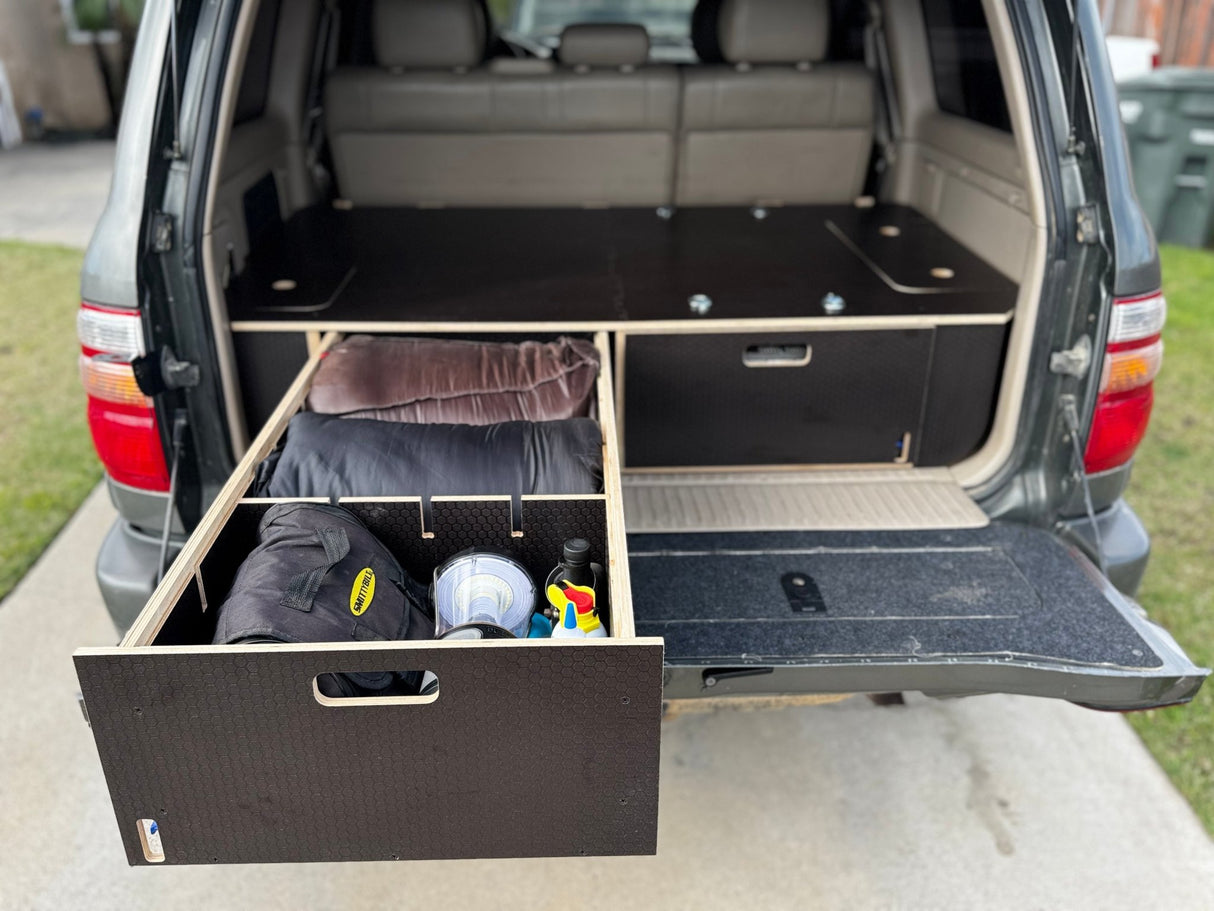 Land Cruiser 100 | Dual Drawer Storage System & Bed Platform | 1998–2007 Toyota - Xtrusion Overland