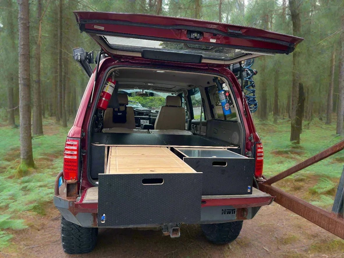 Land Cruiser 80 | Dual Drawer Storage System & Bed Platform | 1990–1997 Toyota LC80 - Xtrusion Overland