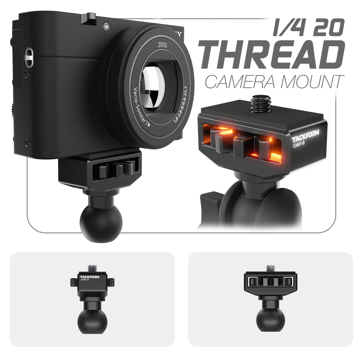 LINK™ Camera Mount | Accessory Ready Dash and Grab Handle Compatible | 2021+ Ford Bronco | 3.5" Arm - Xtrusion Overland