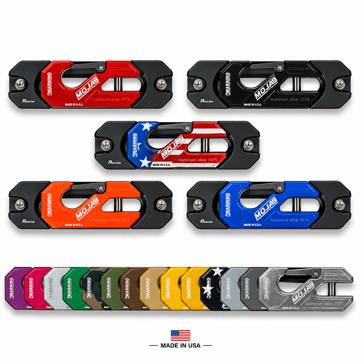 MOJAB Aluminum Recessed Winch Shackle with Fairlead Kit - Xtrusion Overland