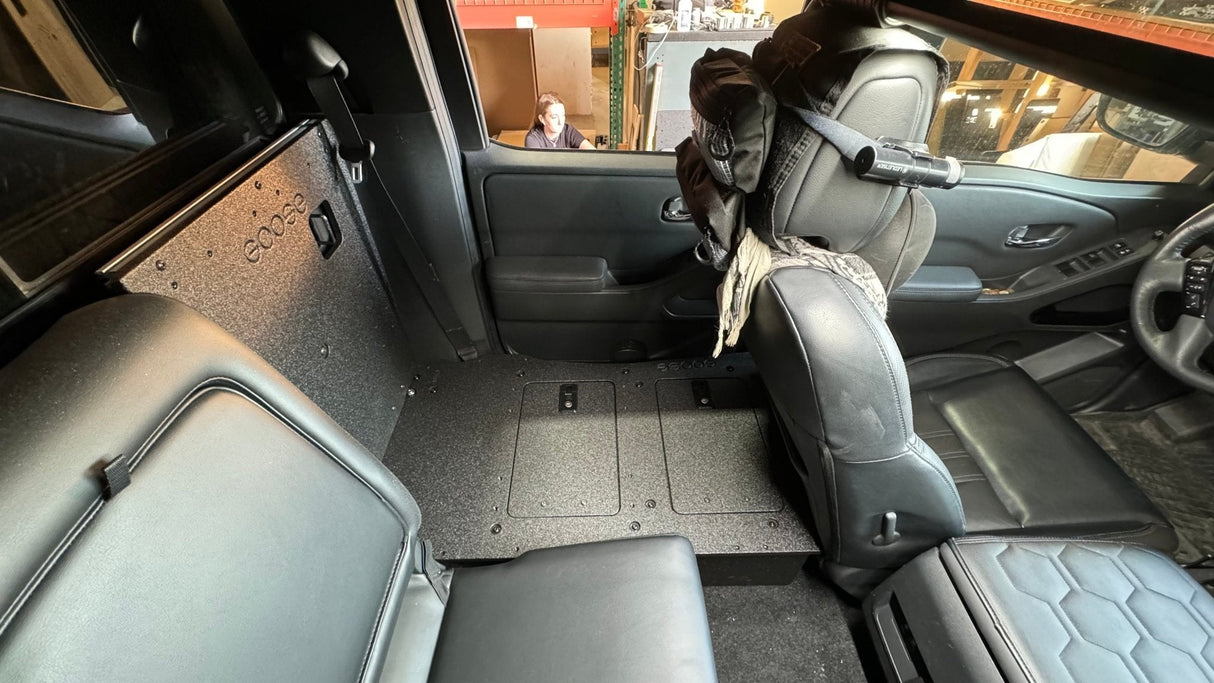 Nissan - Frontier - Crew Cab - 2021 - Present - 3rd Gen - Explore Series - Second Row Seat Delete Plate System - Xtrusion Overland