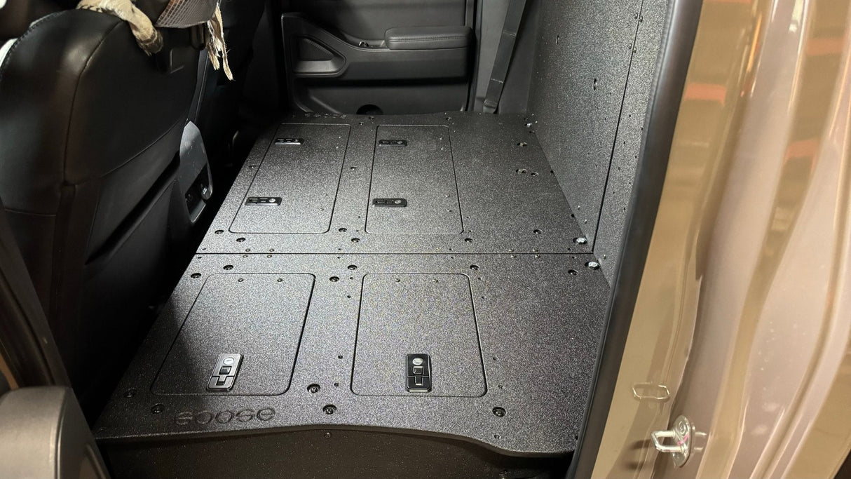 Nissan - Frontier - Crew Cab - 2021 - Present - 3rd Gen - Explore Series - Second Row Seat Delete Plate System - Xtrusion Overland