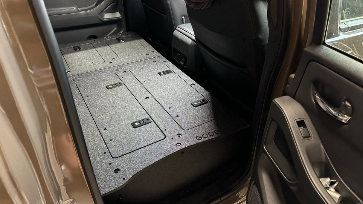 Nissan - Frontier - Crew Cab - 2021 - Present - 3rd Gen - Explore Series - Second Row Seat Delete Plate System - Xtrusion Overland