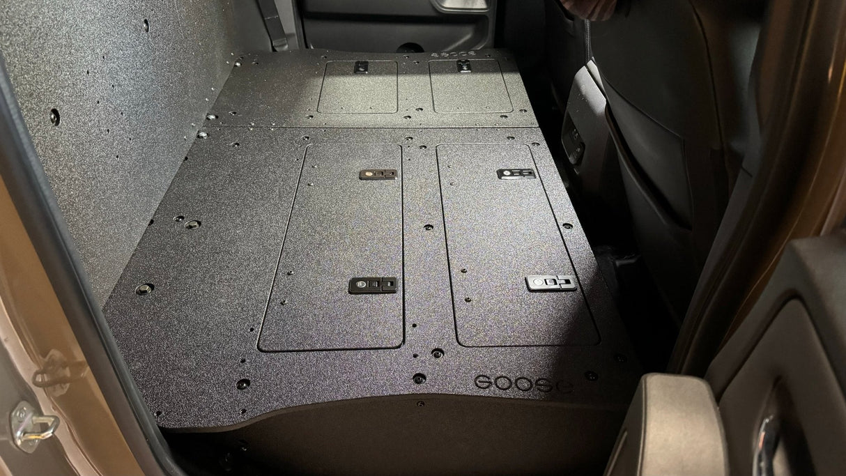 Nissan - Frontier - Crew Cab - 2021 - Present - 3rd Gen - Explore Series - Second Row Seat Delete Plate System - Xtrusion Overland