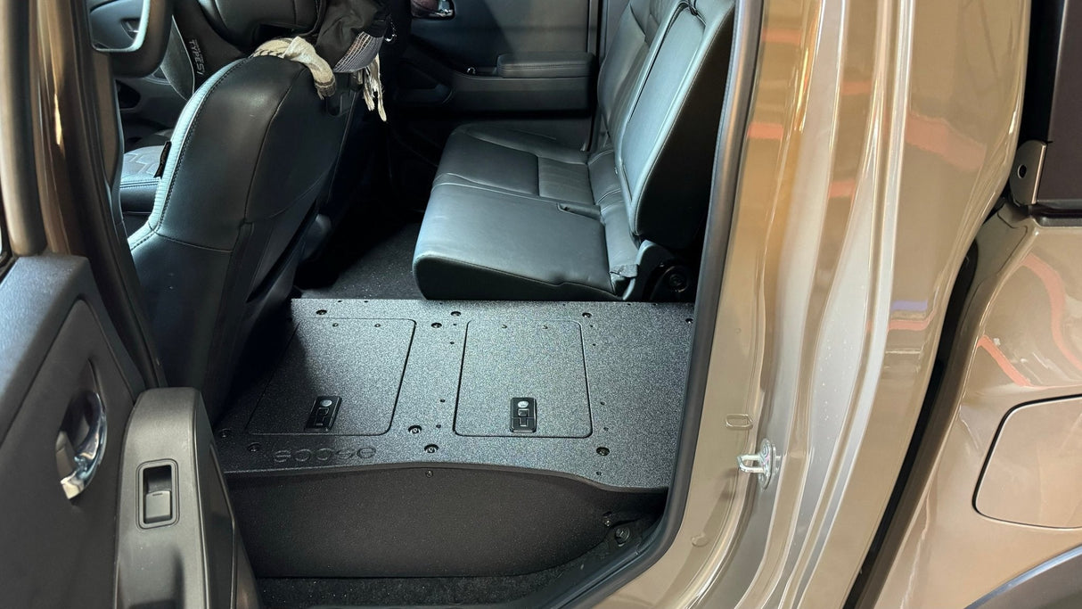Nissan - Frontier - Crew Cab - 2021 - Present - 3rd Gen - Explore Series - Second Row Seat Delete Plate System - Xtrusion Overland