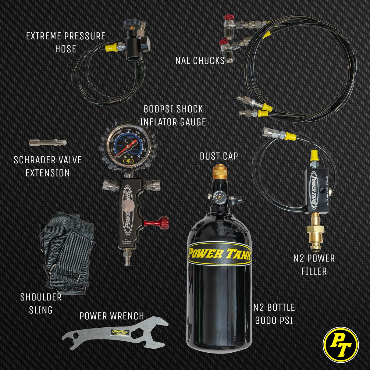 ORI Shock Boss™ V2 - 800 psi Dual Fill Strut Inflator - Portable Nitrogen Shock Tuning Kit - Xtrusion Overland