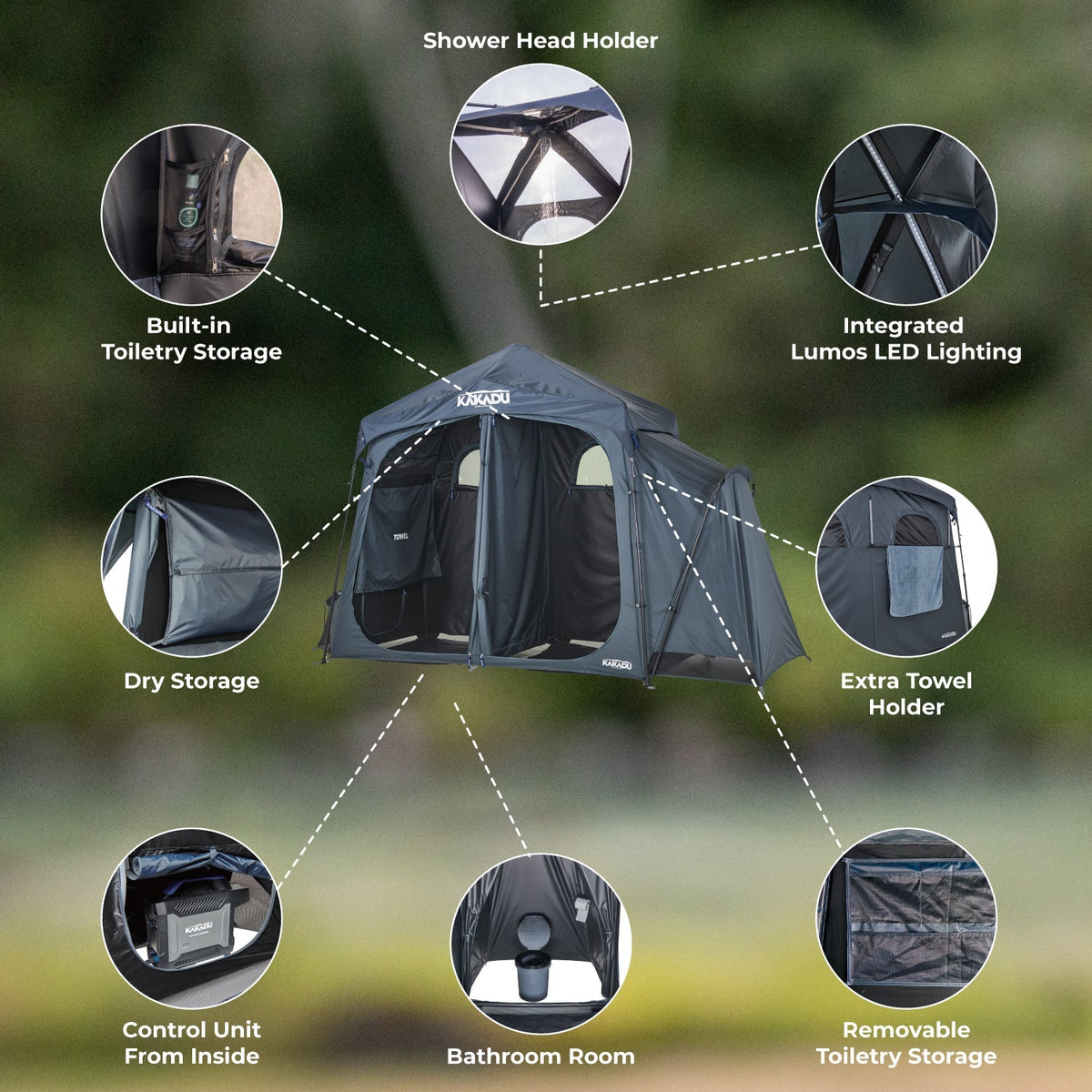 Outback Shower Tent Deluxe - Xtrusion Overland