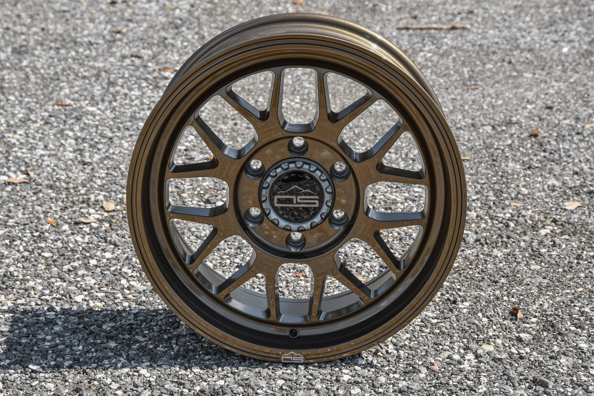 Overland Sector Hyperdrive Flow Formed 17x8.5 +25 6x139.7 106.1mm All Gloss Bronze - Xtrusion Overland