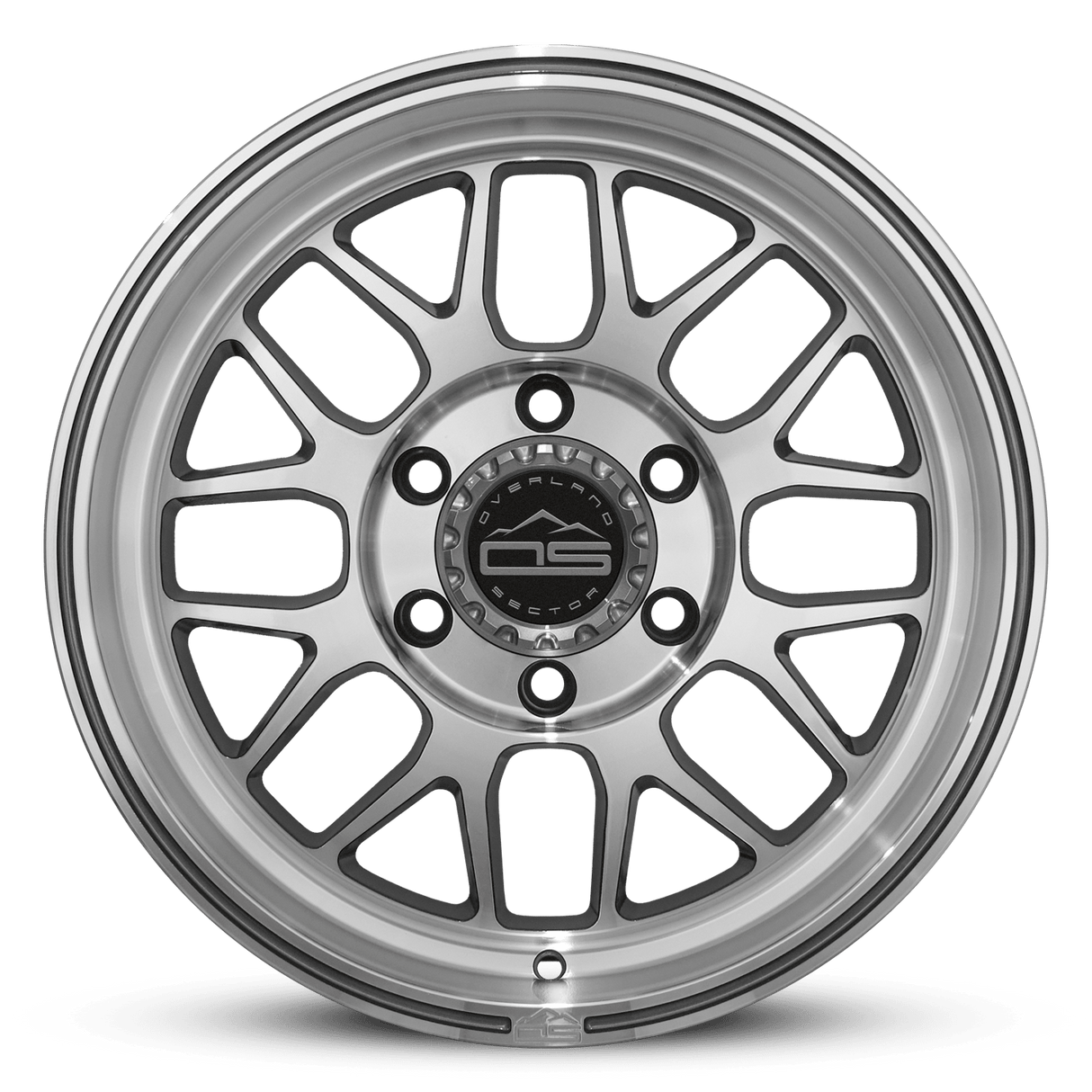 Overland Sector Hyperdrive Flow Formed 17x8.5 +25 6x139.7 106.1mm Gloss Gun Metal/Machined Face - Xtrusion Overland