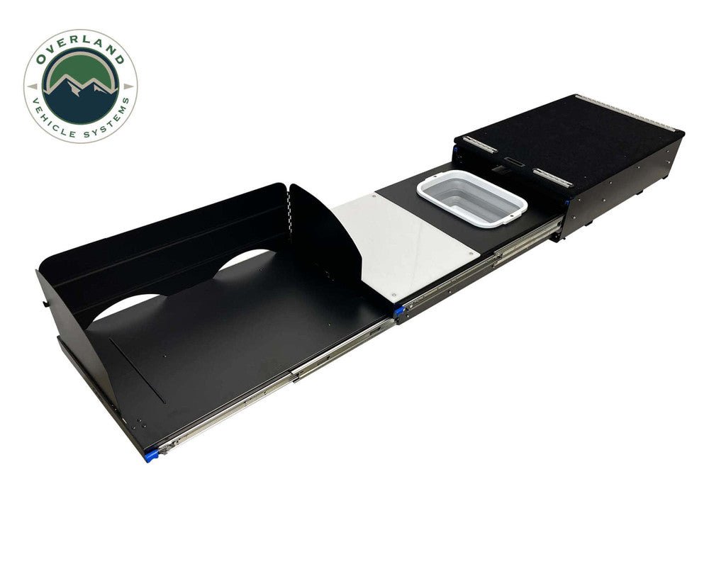 OVS Camp Cargo Box Kitchen With Slide Out Sink, Cooking Shelf and Work Station - Xtrusion Overland