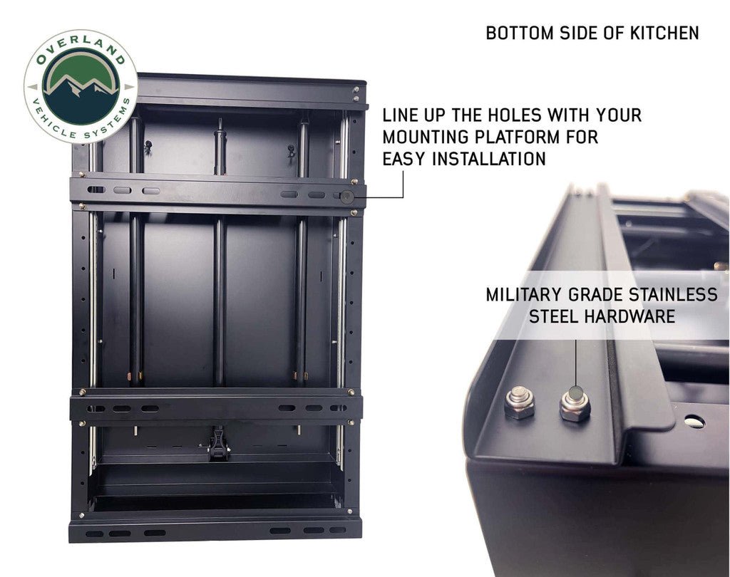 OVS Camp Cargo Box Kitchen With Slide Out Sink, Cooking Shelf and Work Station - Xtrusion Overland
