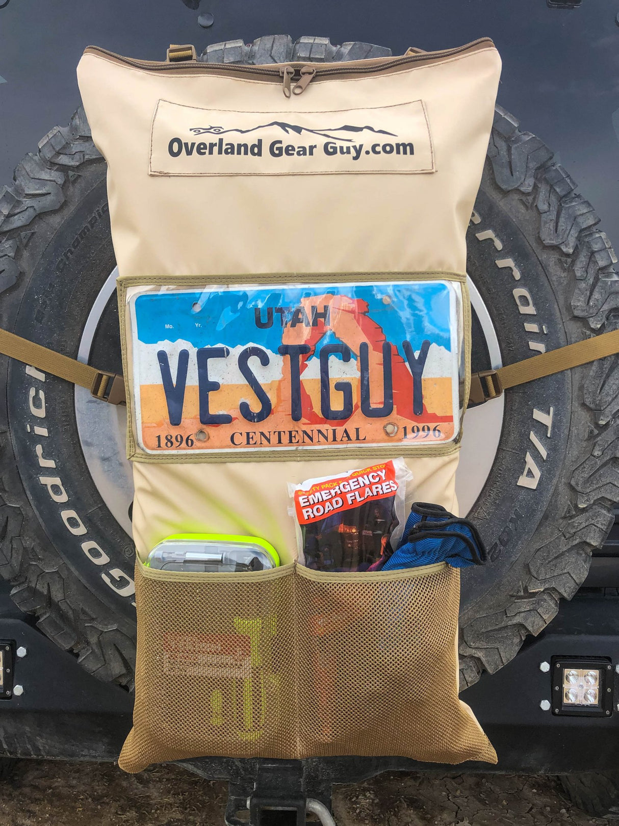 Pack It Out Bag II - With Lic Plate Holder - Xtrusion Overland