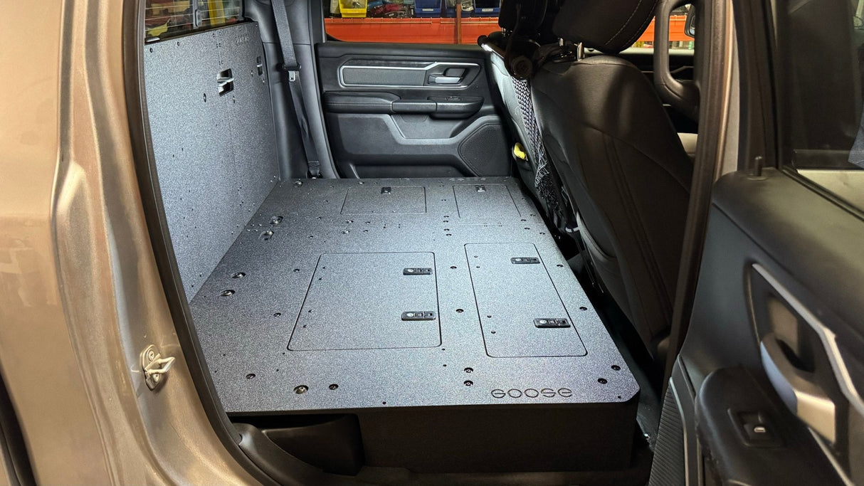 RAM - 1500 - 2019 - Present - 5th Gen. - Crew Cab - Explore Series - Second Row Seat Delete Plate System - Xtrusion Overland