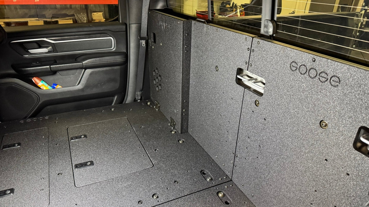 RAM - 1500 - 2019 - Present - 5th Gen. - Crew Cab - Explore Series - Second Row Seat Delete Plate System - Xtrusion Overland