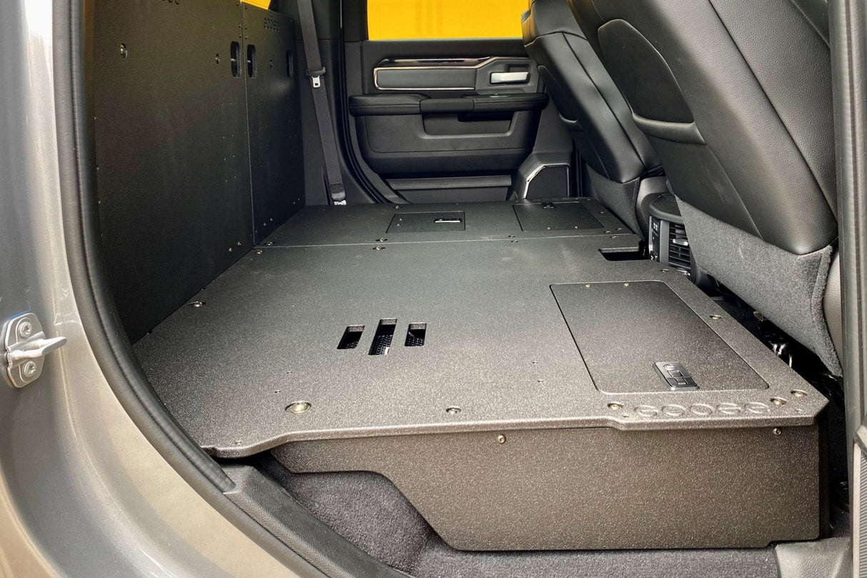 Ram 2500/3500 2009 - Present 4th & 5th Gen. Crew Cab - Second Row Seat Delete Plate System - Xtrusion Overland