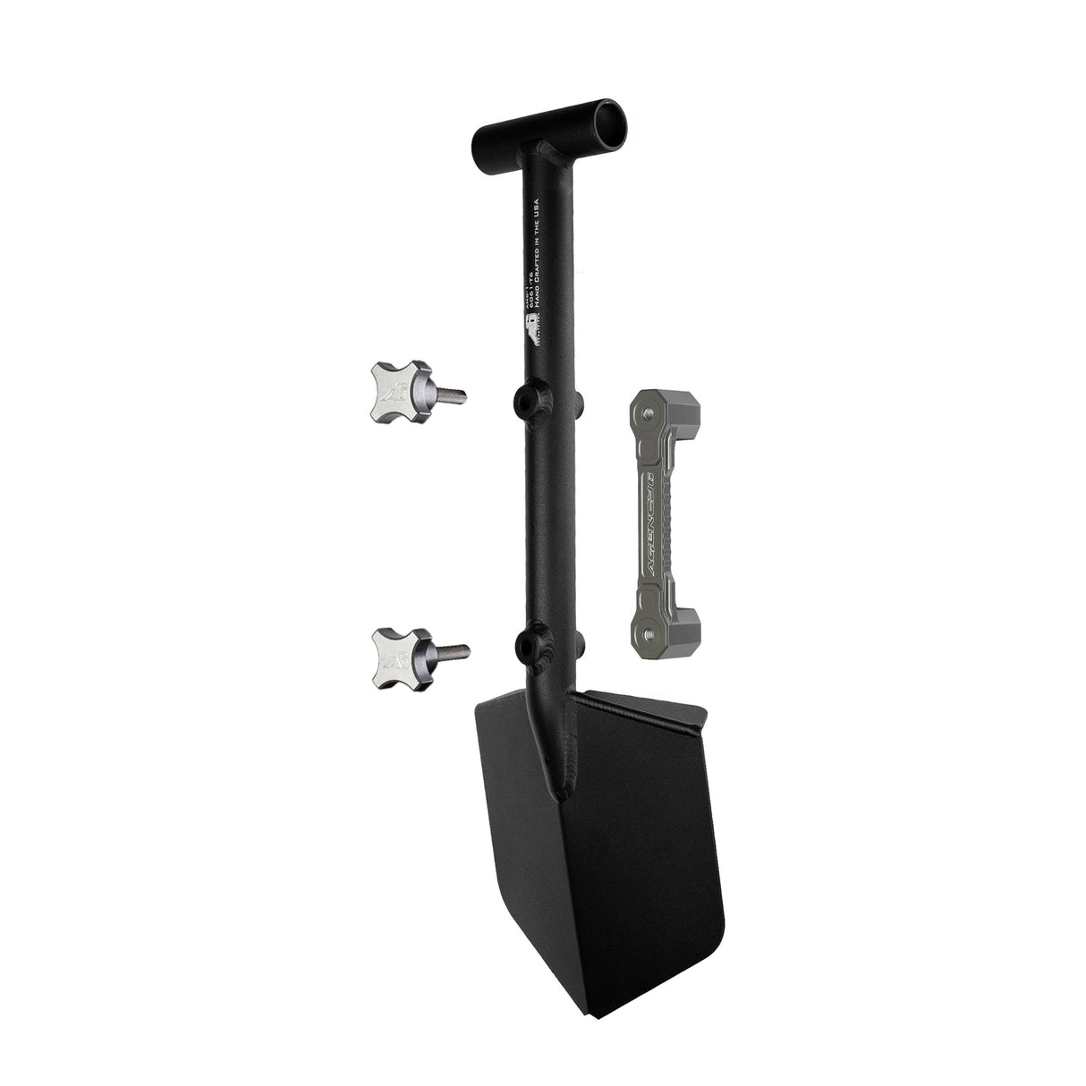 Shovel / Mount Combo - Black Mini Shovel / Grey SSM with Knobs - Xtrusion Overland