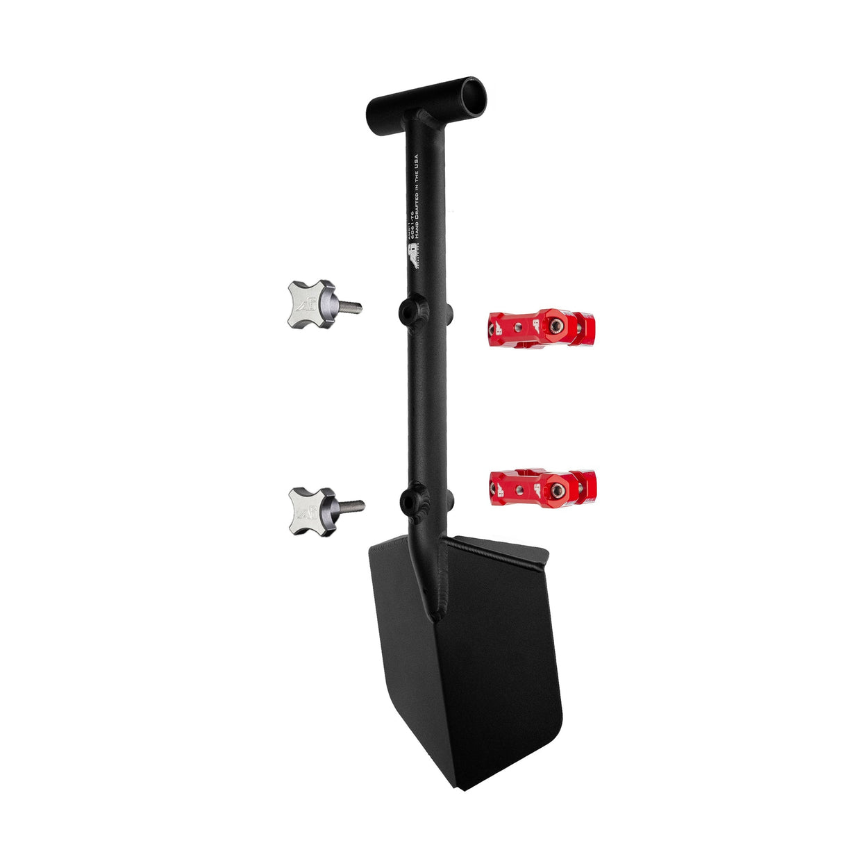 Shovel / Mount Combo - Black Mini Shovel / Red UMD with Knobs - Xtrusion Overland