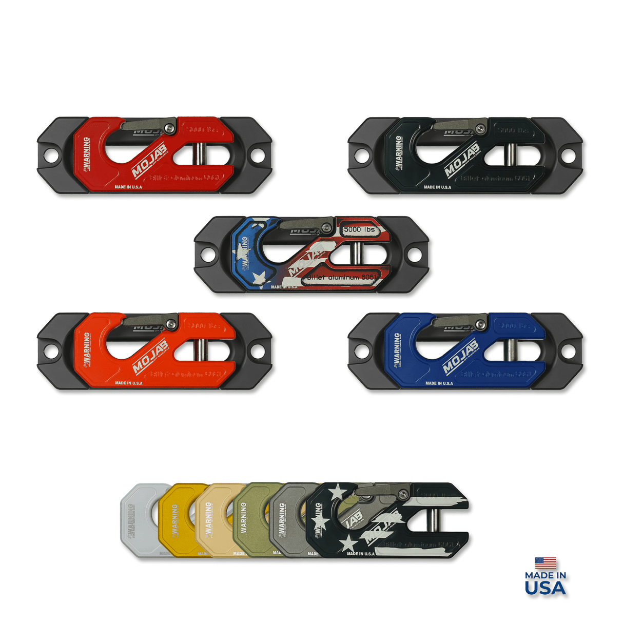 Side By Side / UTV Aluminum Recessed Winch Shackle with Fairlead Kit. (LIFE TIME WARRANTY*) - Xtrusion Overland