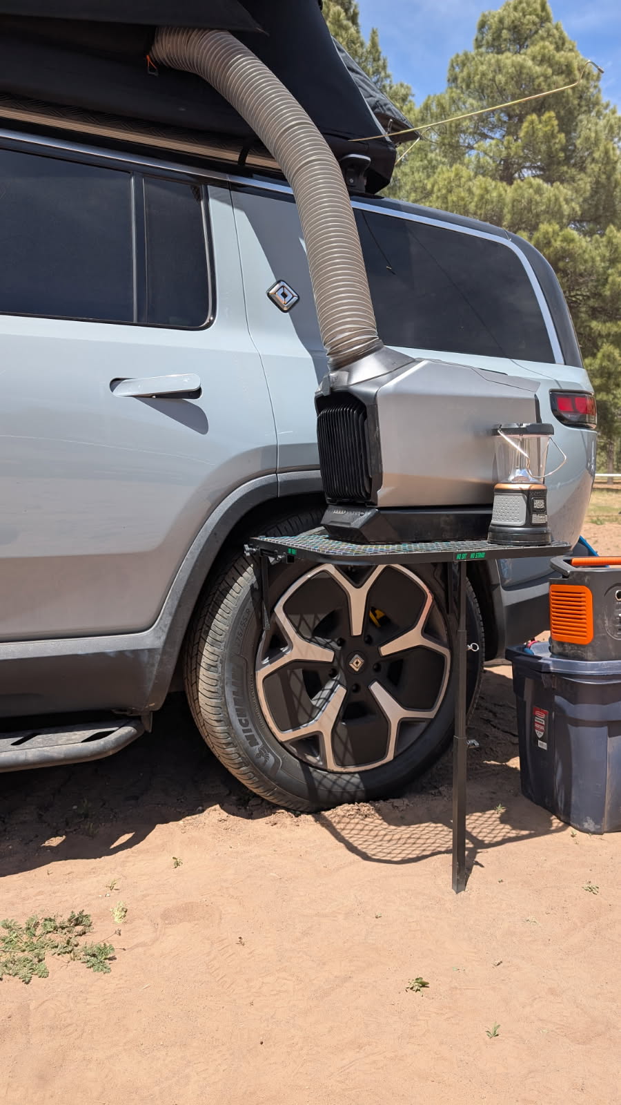 SMALL - Aluminum Camping Tire Table - Xtrusion Overland