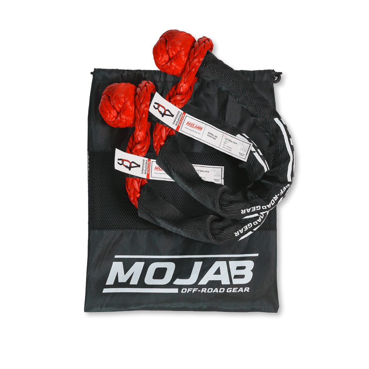 Soft Shackle 1/2'' x 24” with sleeve and bag (Set of 2 Shackles) (Lifetime Warranty) - Xtrusion Overland