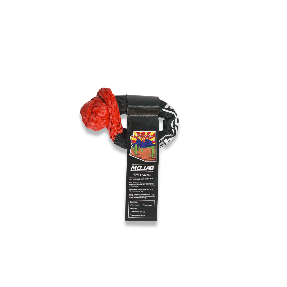 Soft Shackle 3/8'' x 14'' with sleeve and bag (Single Shackle) (Lifetime Warranty) - Xtrusion Overland