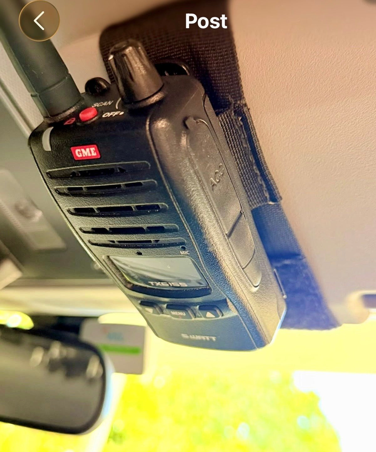 Sun Visor Radio Pouch OPEN STYLE - Xtrusion Overland