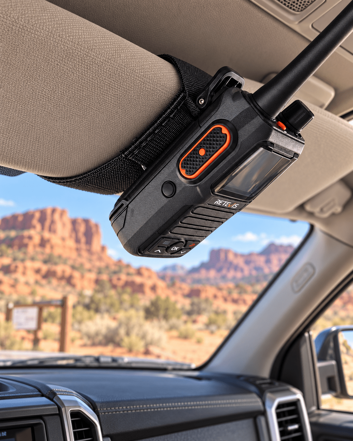 Sun Visor Radio Pouch OPEN STYLE - Xtrusion Overland