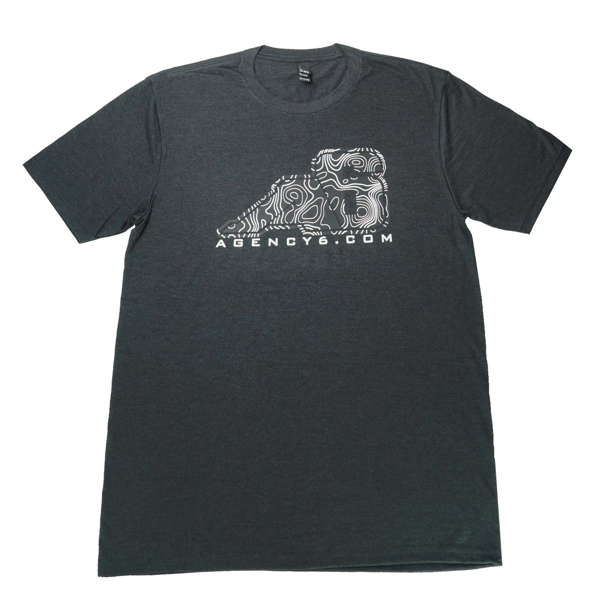 T-Shirt - A6 Topographic Logo - Dark Grey - Xtrusion Overland