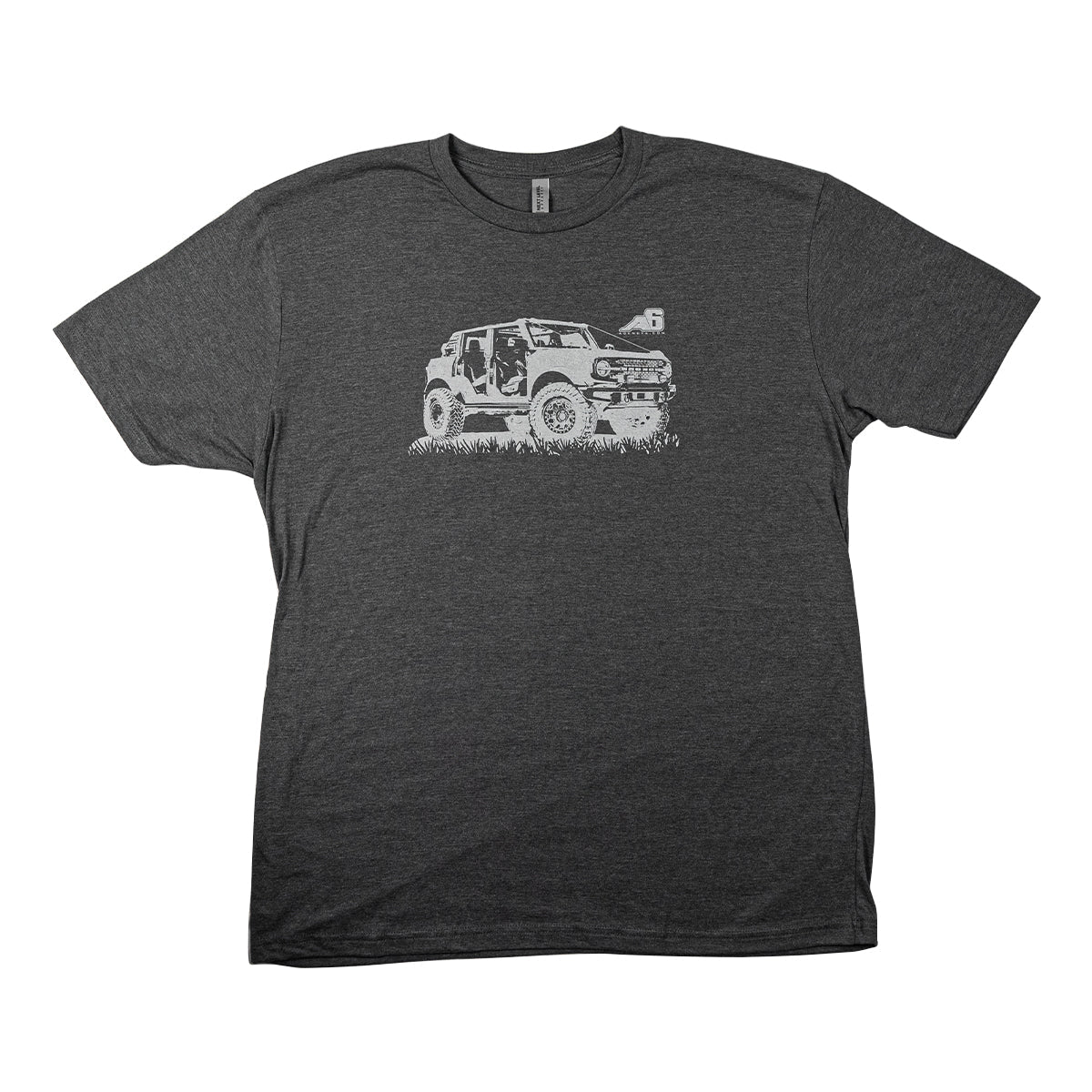 T-Shirt - Agency 6 Bronco - Charcoal Heather - Xtrusion Overland