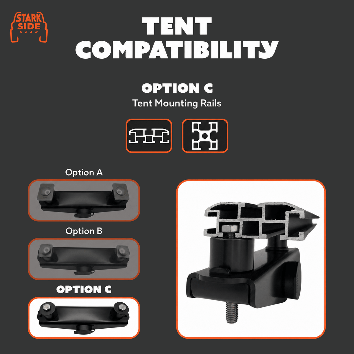 The Gatekeeper - Locking Tent Mount (Option C) - Xtrusion Overland