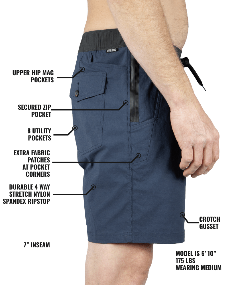 Thunderbird Short - Grey Blue - Xtrusion Overland