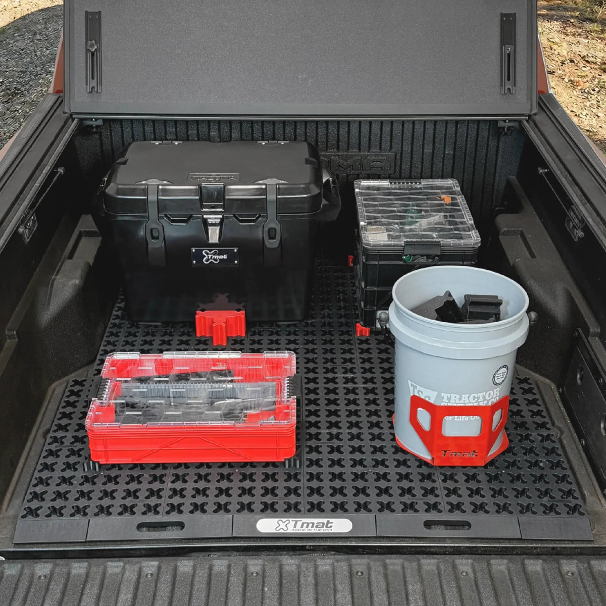 Tmat Truck Bed Organizer Slide Out Mat | Universal Fit for Long Beds 8' to 8'2" - Xtrusion Overland