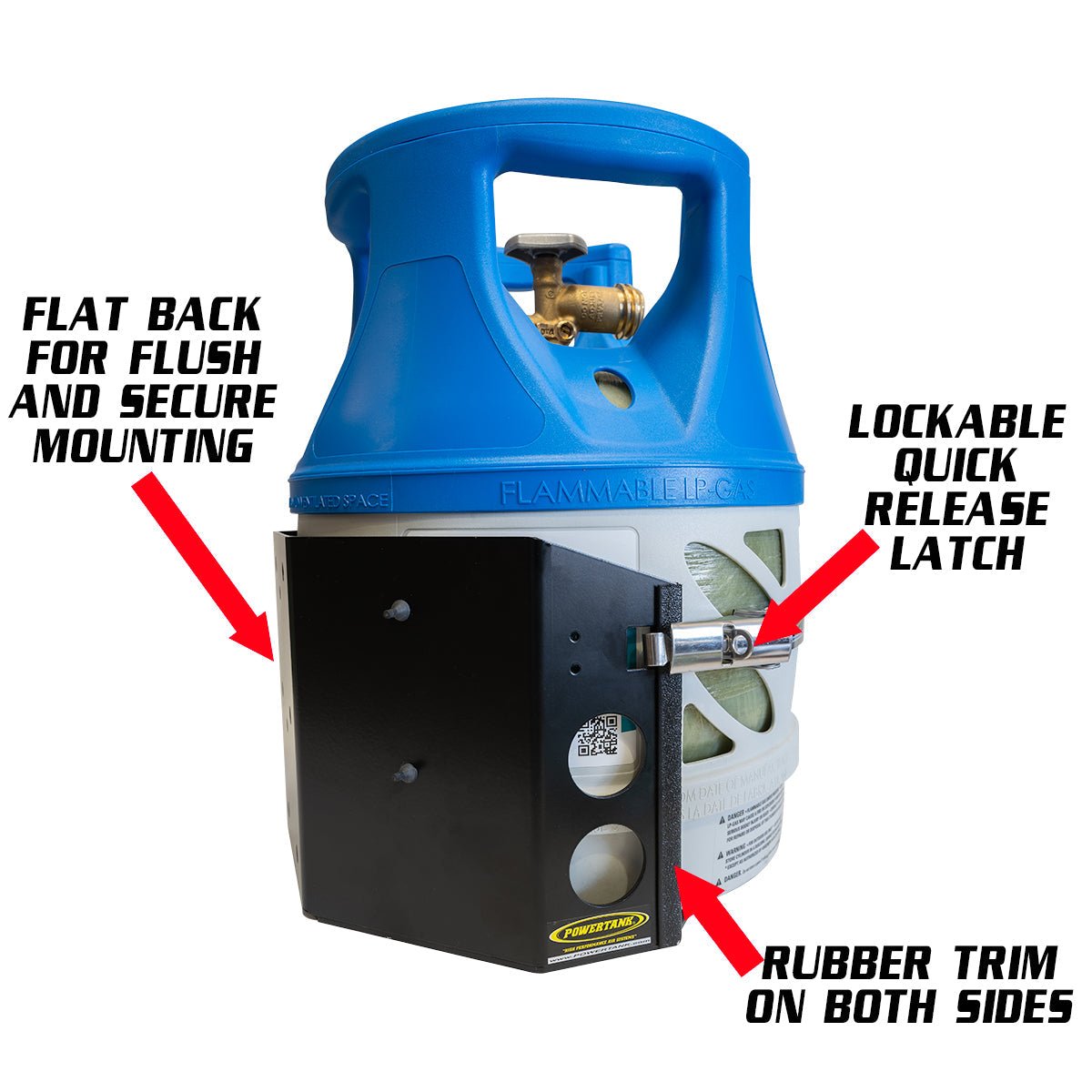 Tor LOCKER Bracket for 11 lb Squatty Propane Tank & 11 lb Viking Composite Tank - Xtrusion Overland