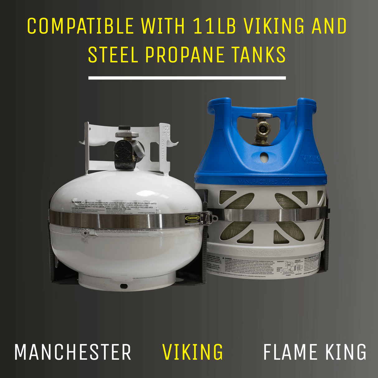 Tor LOCKER Bracket for 11 lb Squatty Propane Tank & 11 lb Viking Composite Tank - Xtrusion Overland