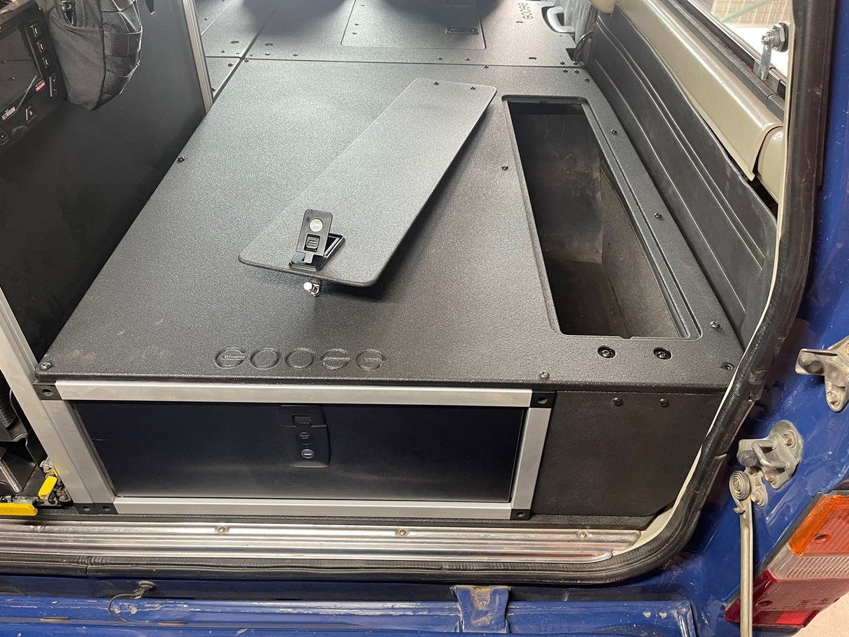 Toyota Land Cruiser 1980 - 1990 60 Series - Single Drawer Module with Fitted Top Plate - 22 - 3/16"W x 9 - 1/2"H x 40"D - Xtrusion Overland