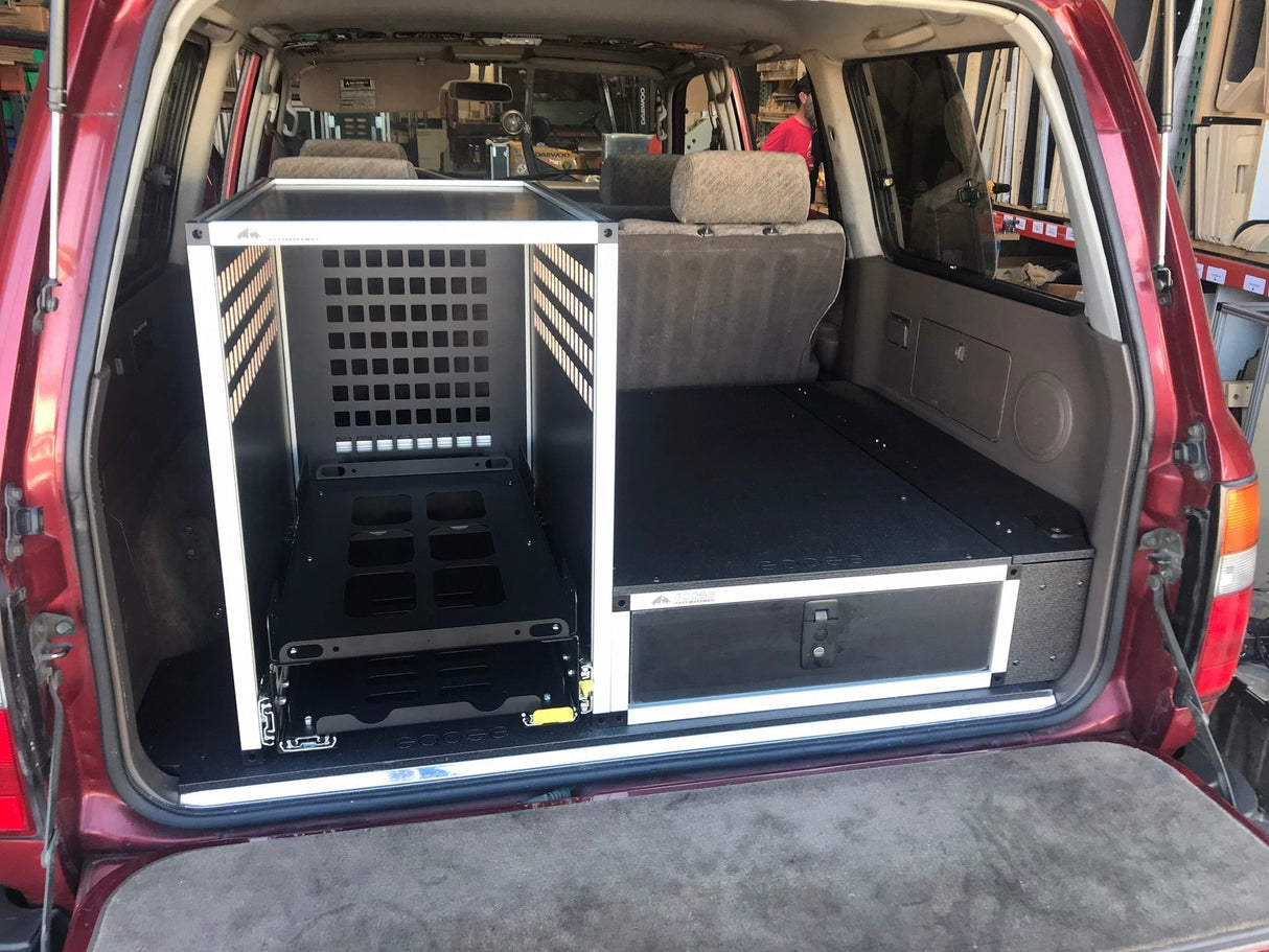 Toyota Land Cruiser 1991 - 1997 80 Series - Single Drawer Module with Fitted Top Plate - 19 - 3/16"W x 8"H x 40"D - Xtrusion Overland