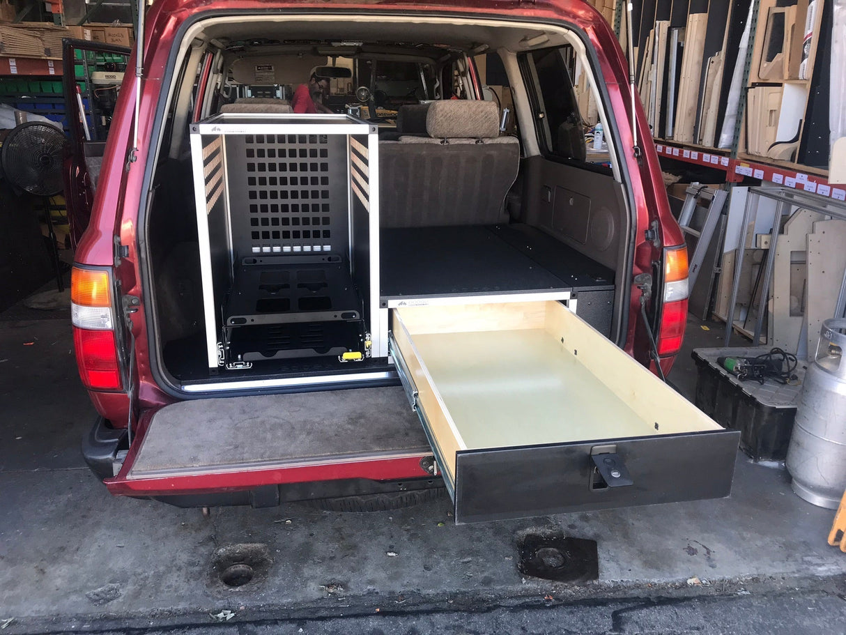 Toyota Land Cruiser 1991 - 1997 80 Series - Single Drawer Module with Fitted Top Plate - 24 - 3/16"W x 8"H x 40"D - Xtrusion Overland