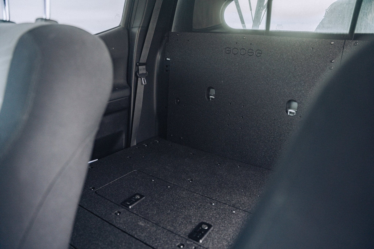 Toyota Tacoma 2005 - 2023 2nd and 3rd Gen Double Cab Version 2 - Second Row Seat Delete Plate System - Xtrusion Overland