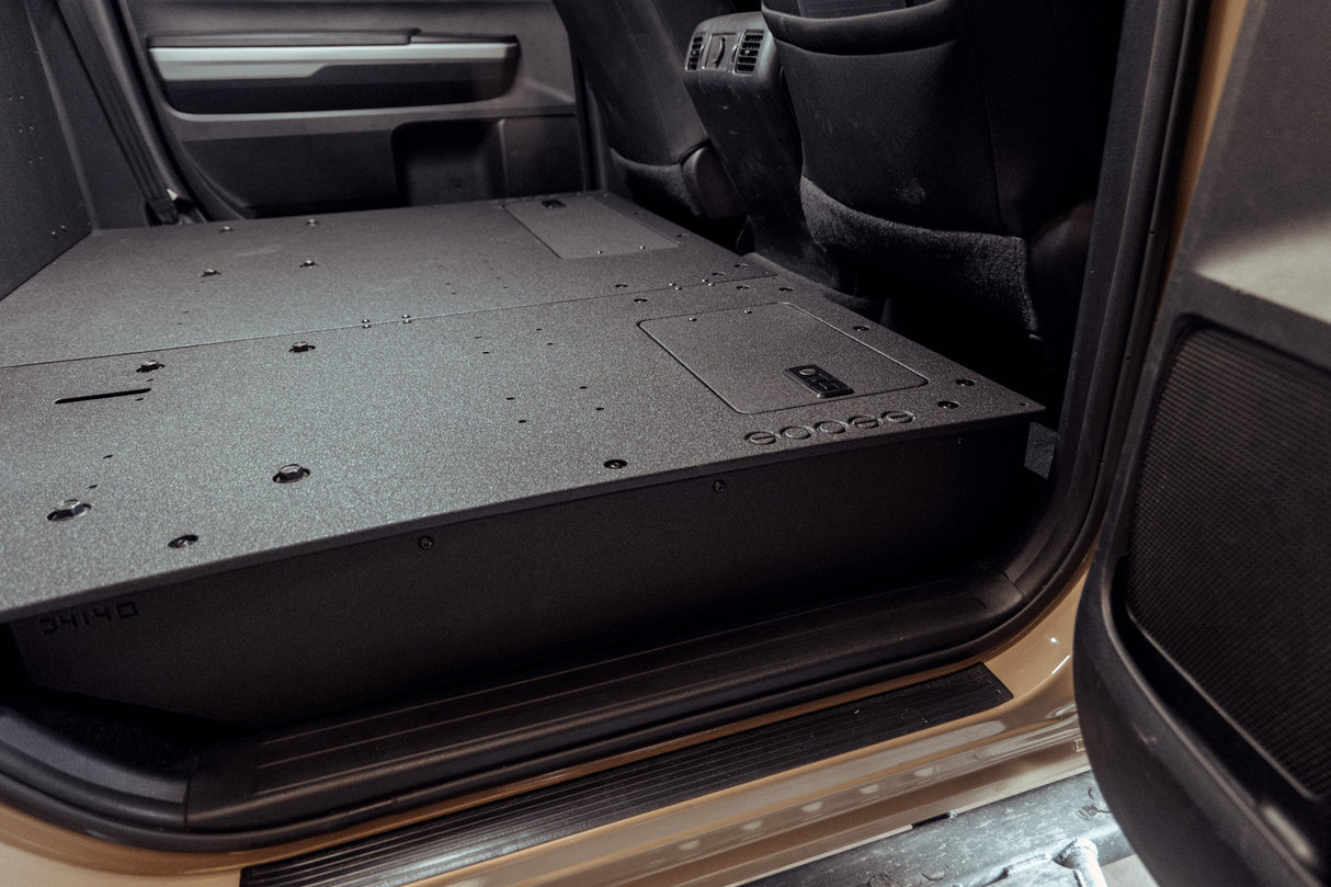 Toyota Tundra 2014 - 2021 2.5 Gen. CrewMax - Second Row Seat Delete Plate System - Xtrusion Overland